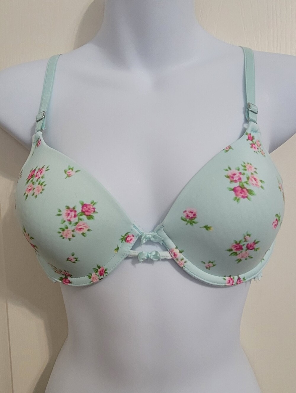 💰 (3 For $15) Barely There Underwire Bra - Sz 36B, Mint Green, #4288, GUC